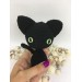 Plush black cat