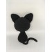 Plush black cat