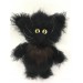 stuffed black cat