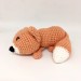 Amigurumi sleeping red fox
