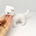 Stuffed white cat