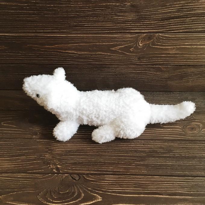 white ferret cute toy