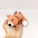Amigurumi sleeping red fox