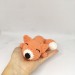 Amigurumi sleeping red fox