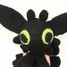 Stuffed black dragon
