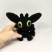 Stuffed black dragon