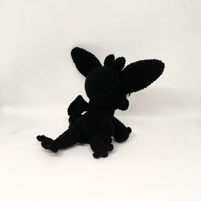 black dragon plush toy