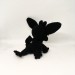 Stuffed black dragon