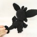 Stuffed black dragon